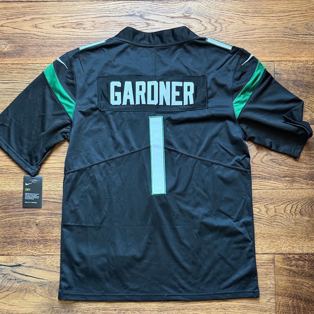 Men’s Nike Sauce Gardner Black New York Jets NFL Jersey
